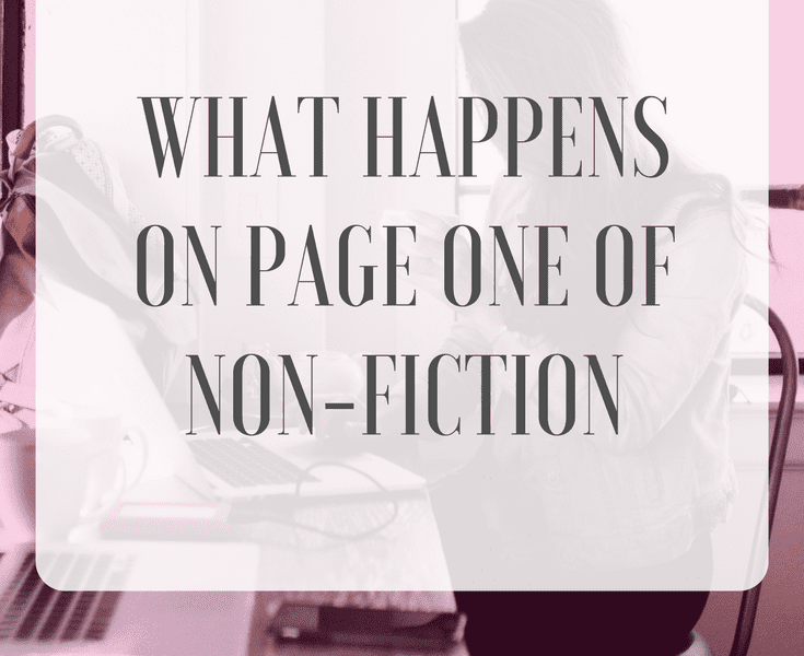 What Happens on Page One of Non-fiction