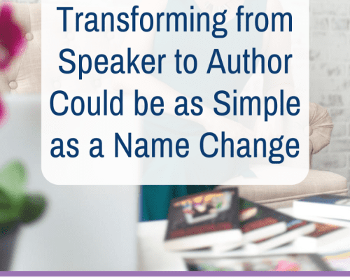 Transforming from Speaker to Author Could be as Simple as a Name Change